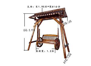 四川防腐木秋千